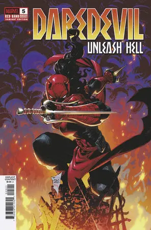 Daredevil Unleash Hell Red Band #5 (Of 5) Tan Var (Polybag) 1