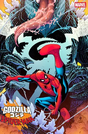 Godzilla Vs Spider-Man #1 Bradshaw Venomized Godzilla Var 1