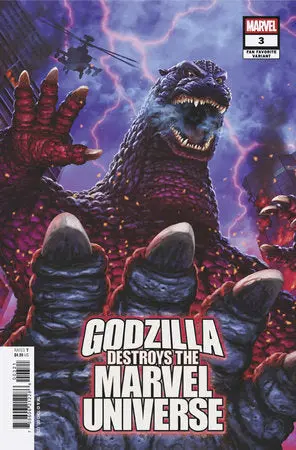 Godzilla Destroys The Marvel Universe #3 Kaida Yuji Fan Favorite Variant 1