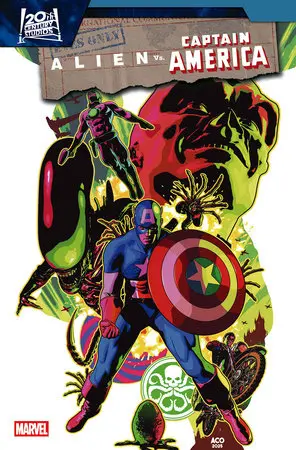 Alien Vs. Captain America #3 Aco Variant 1