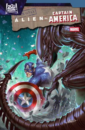 Alien Vs. Captain America #4 Mateus Manhanini Variant 1