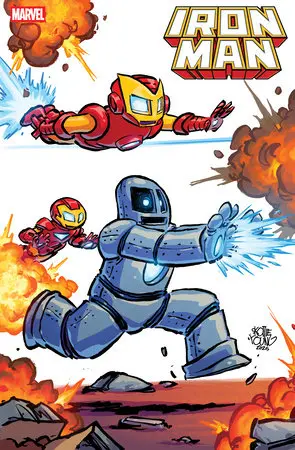 Iron Man #1 Skottie Young 4-Part Connecting Variant 1