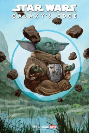 Star Wars: Galaxy's Edge - Echoes Of The Empire #1 E.M. Gist Mandalorian & Grogu Variant 1