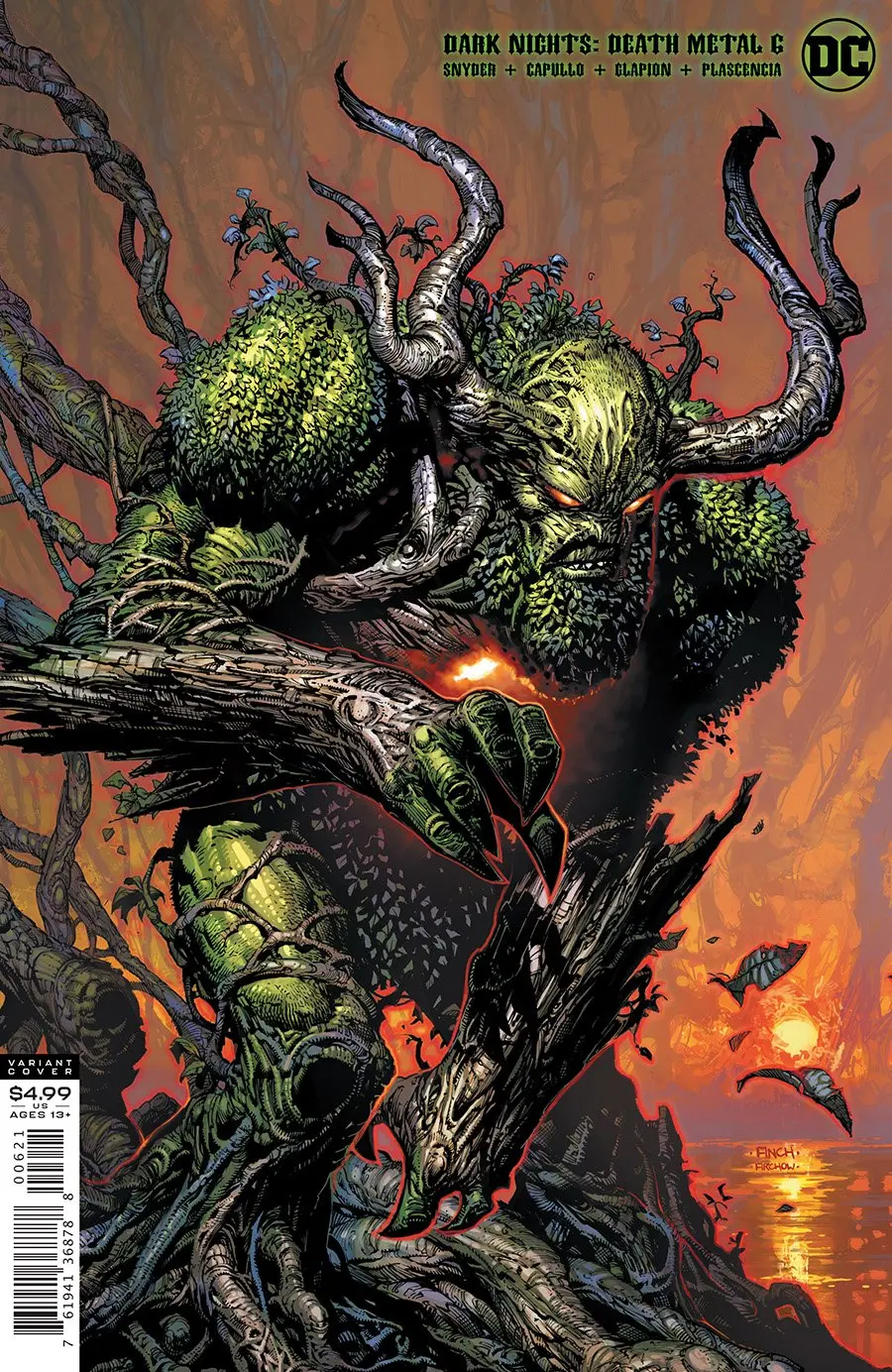 Dark Nights Death Metal #6 (Of 7) Cvr B David Finch Swamp Thing Var 1