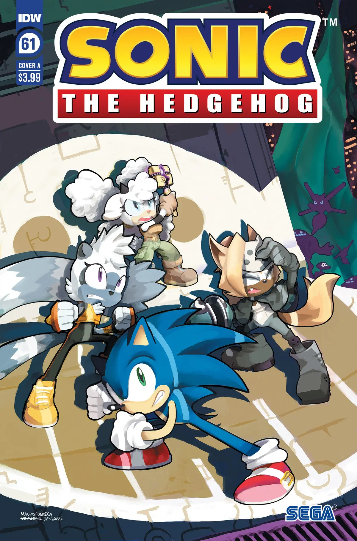 Sonic The Hedgehog #61 Cvr A Fonseca 1