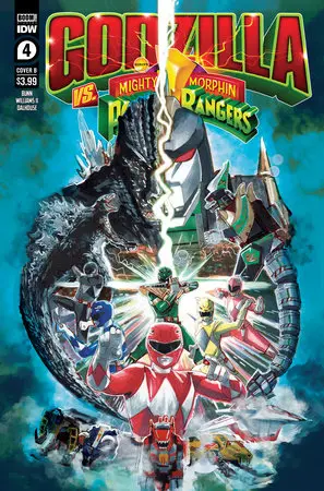 Godzilla Vs Mmpr #4 (Of 5) Cvr B Draper-Ivey 1