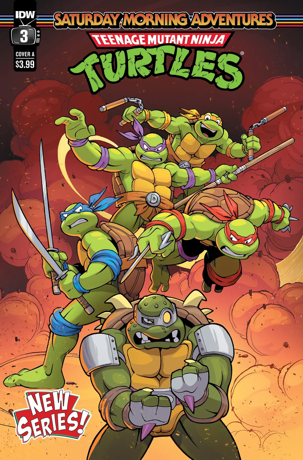 Tmnt Saturday Morning Adv Continued #3 Cvr A Lattie 1