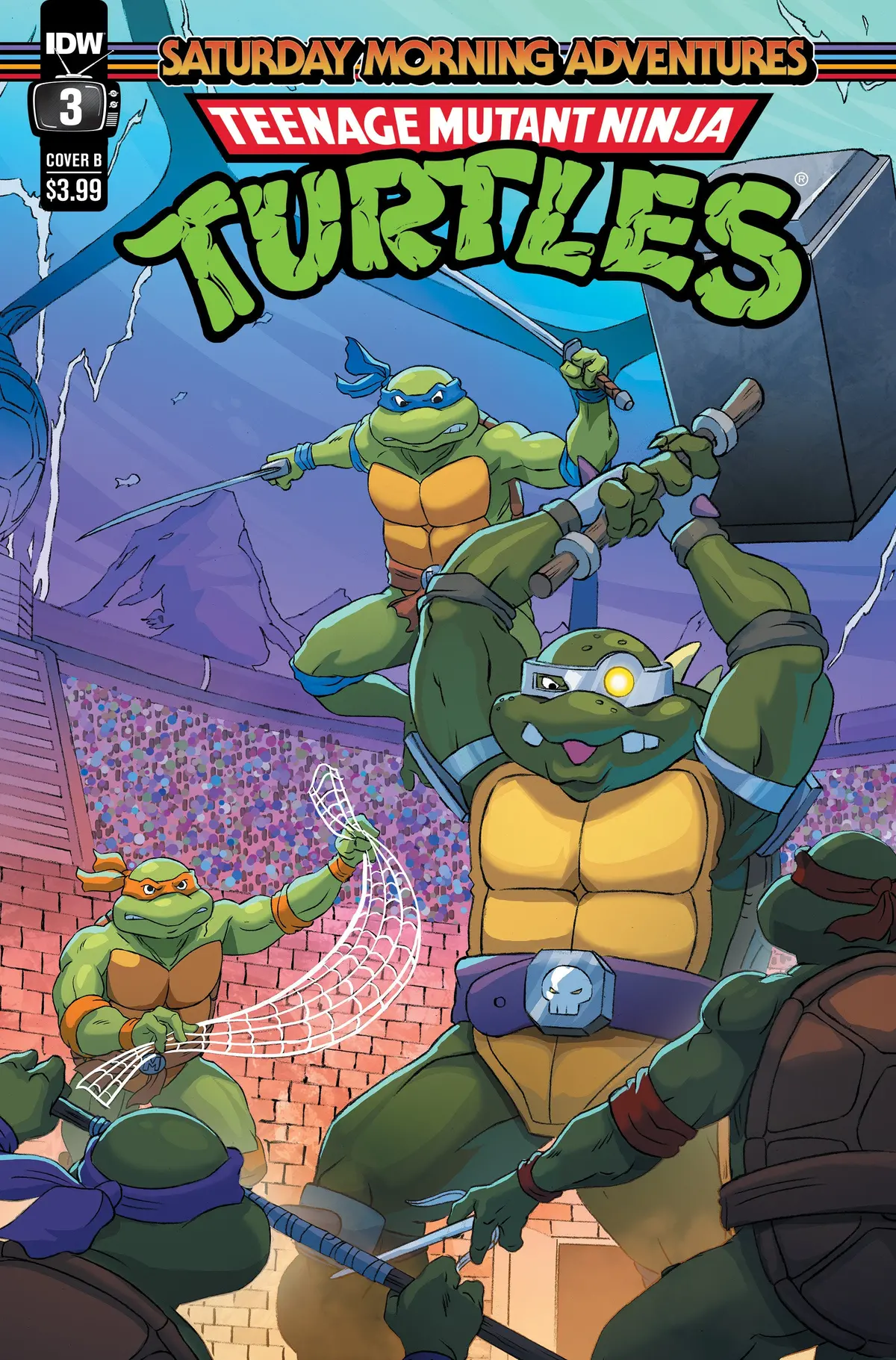 Tmnt Saturday Morning Adv Continued #3 Cvr B Schoening 1