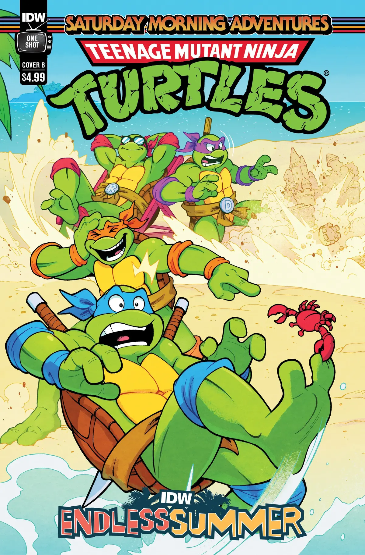 Idw Endless Summer Tmnt Saturday Morning Adv Cvr B Lawrence 1