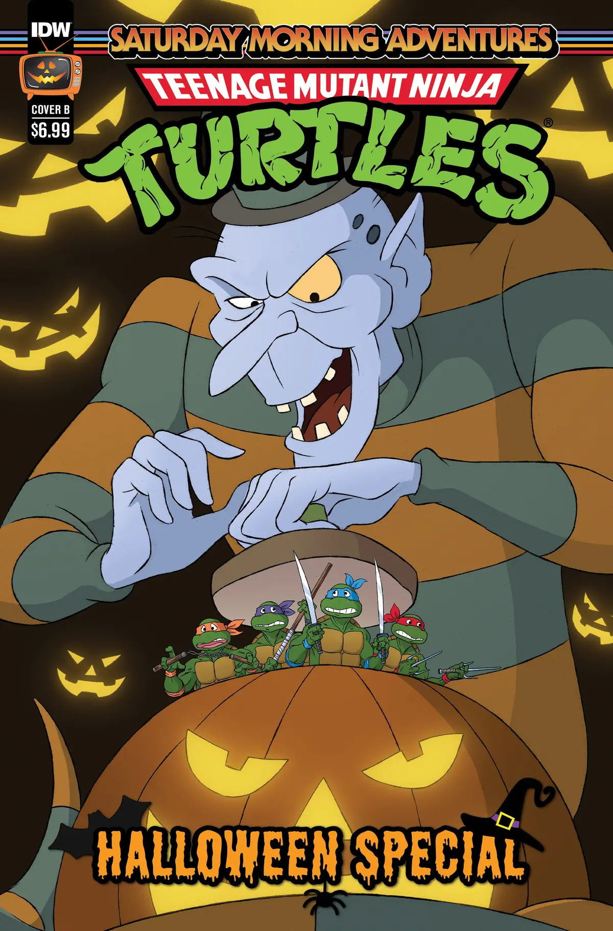 Tmnt Saturday Morning Adv Halloween Special #1 Cvr B Schoeni 1