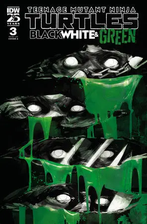Tmnt Black White & Green #3 Cvr A Jock 1