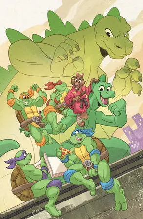 Teenage Mutant Ninja Turtles X Godzilla #1 Variant Ri 1/50 (Galloway Full Art) 1