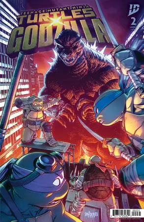 Teenage Mutant Ninja Turtles X Godzilla #2 Variant C (Santolouco) 1