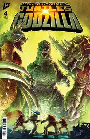 Teenage Mutant Ninja Turtles X Godzilla #4 Cover A (Pe) 1