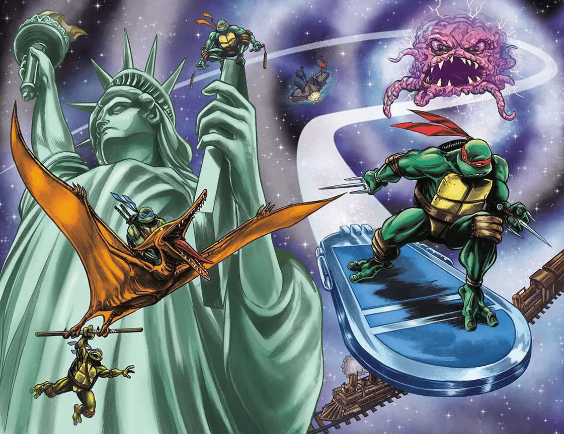 Tmnt 40Th Anniversary Special Foil Exclusive Ltd 500 Mike Rooth 1