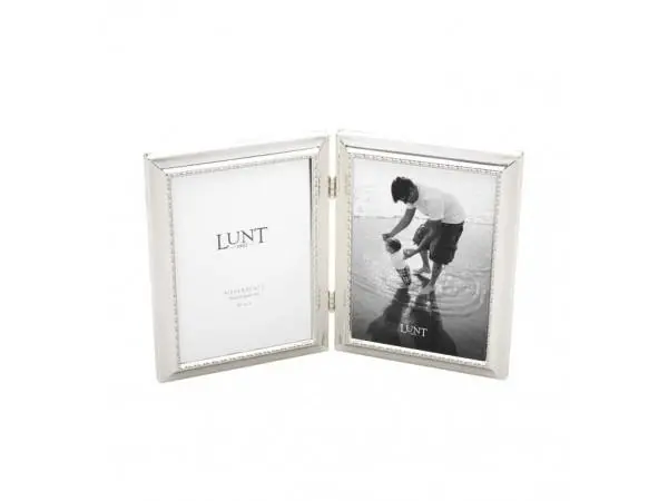 Silver Plate Silver Beads Double 3 X 5 Frame 1