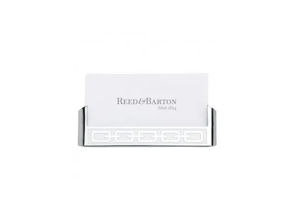 Silver Plate Silver Link Card Holder 1