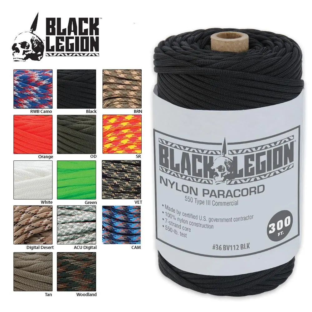 Black Legion Paracord - 300' 1