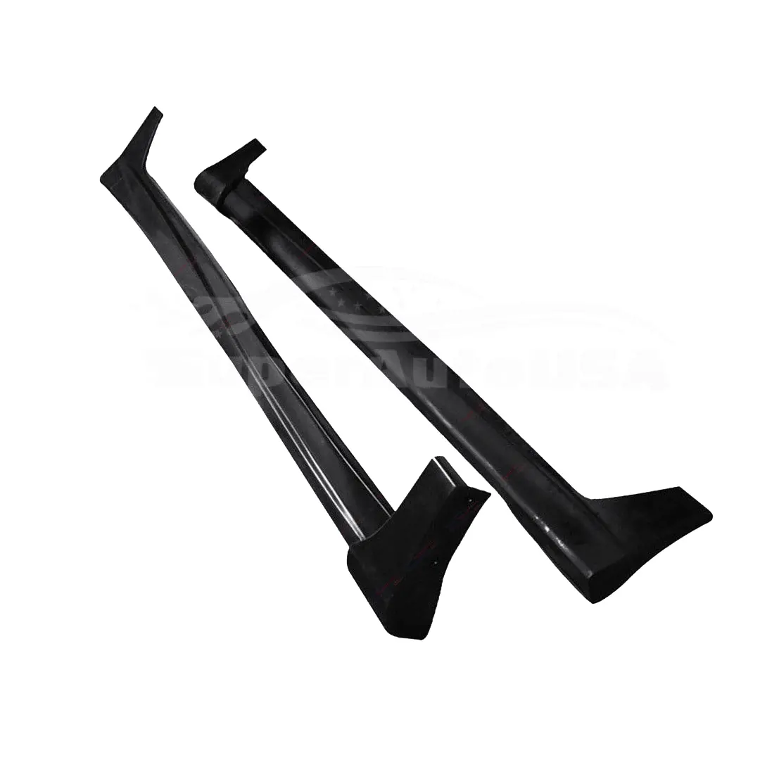 Fit 2008-2012 Honda Accord 4 Door Mod Style Side Skirts Body Kit Black 1