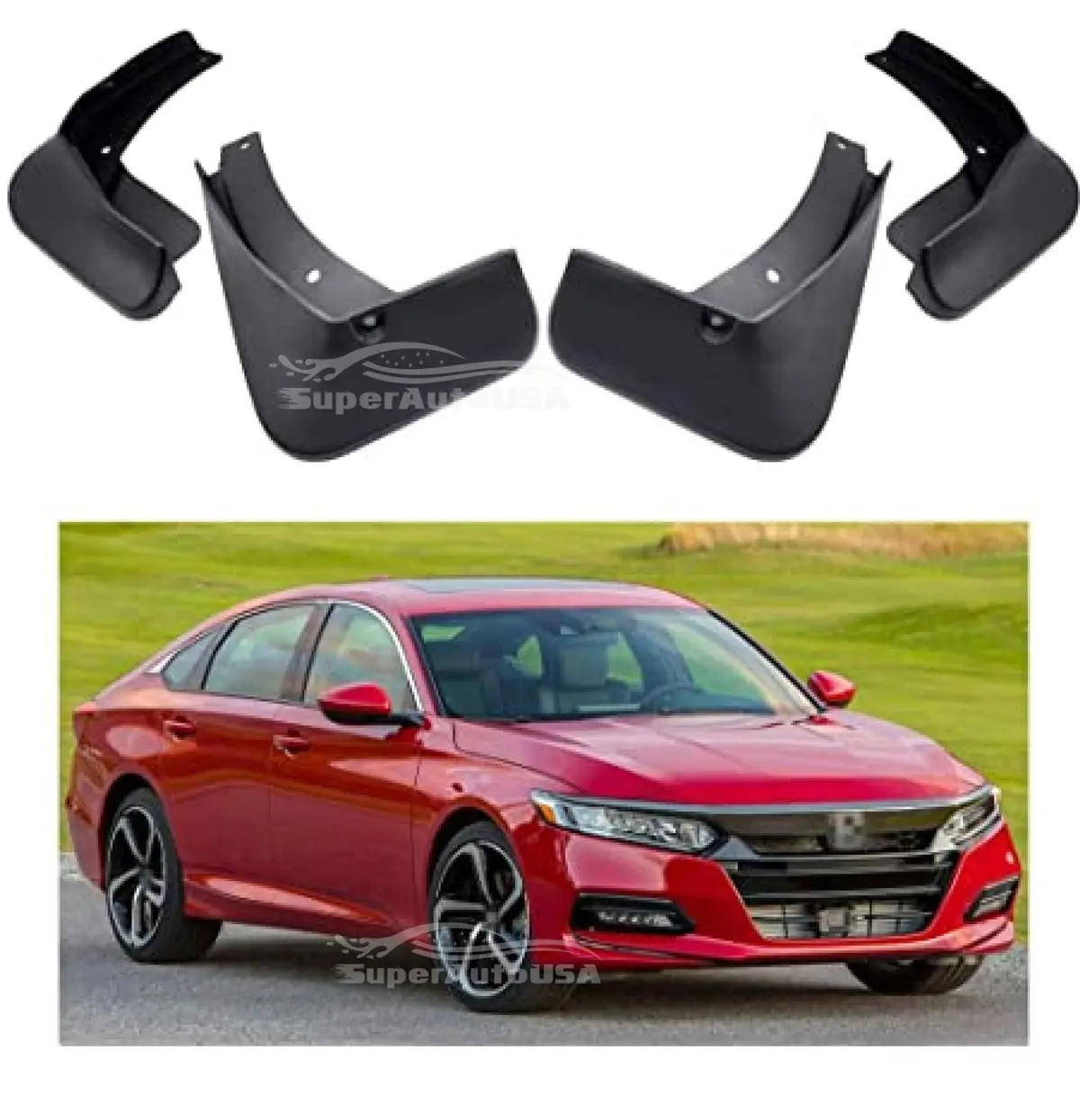 Fit 2014-2017 Honda Accord Mud Flap Mud Splash Guard Protector Fender 1