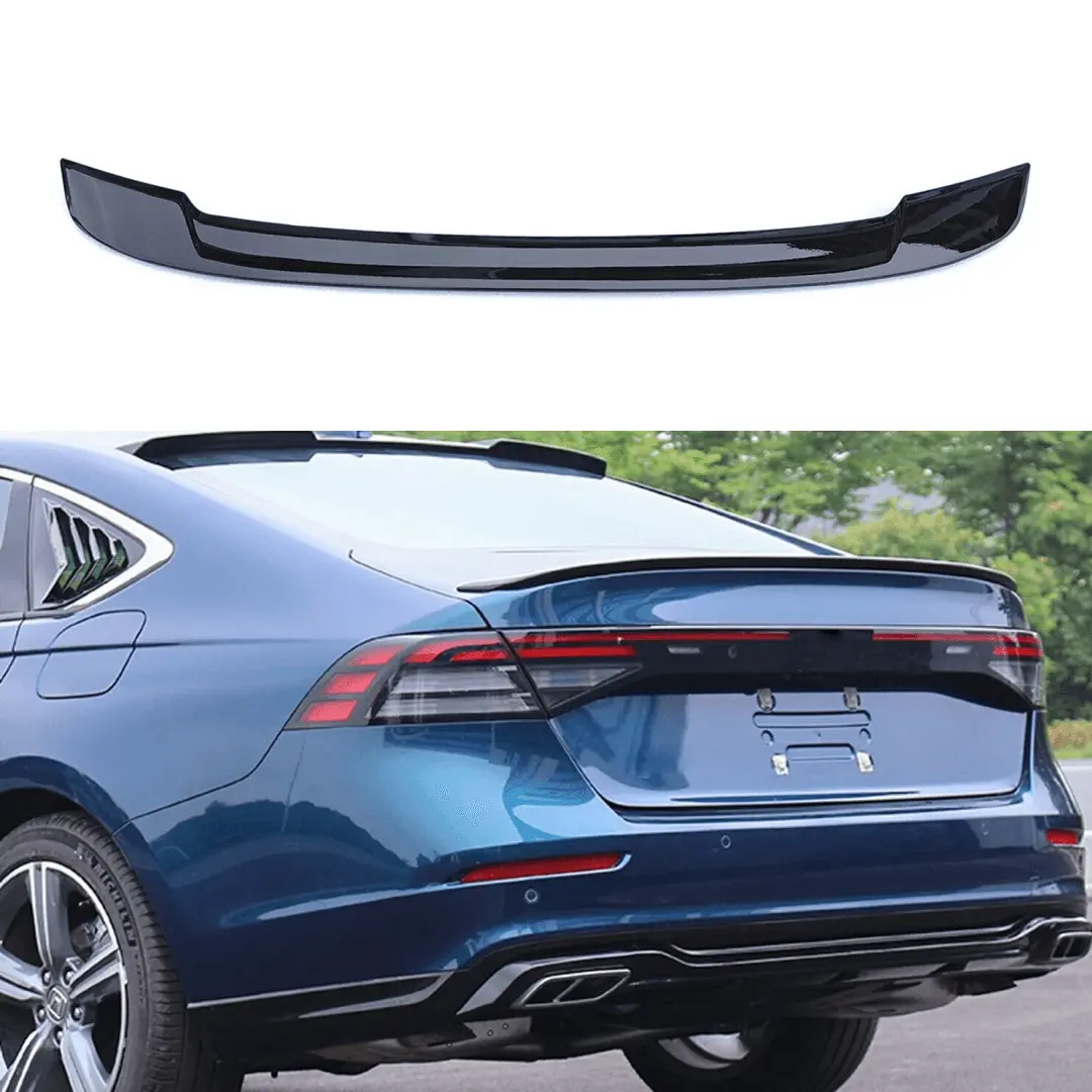 Fits 2023-Up Honda Accord Oe Factory Style Gloss Black Rear Trunk Spoiler Wing 1