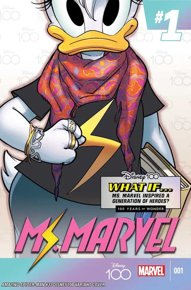 Amazing Spider-Man #33 Giada Perissinotto Disney100 Ms Marvel Var 1