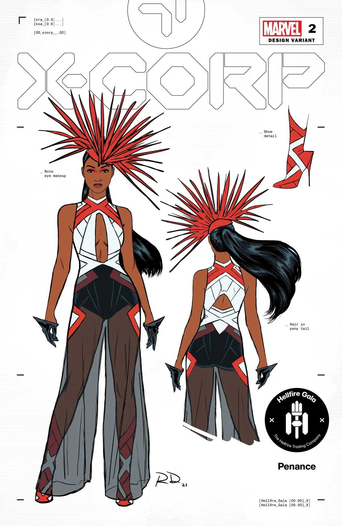 X-Corp #2 Dauterman Monet Design Var 1