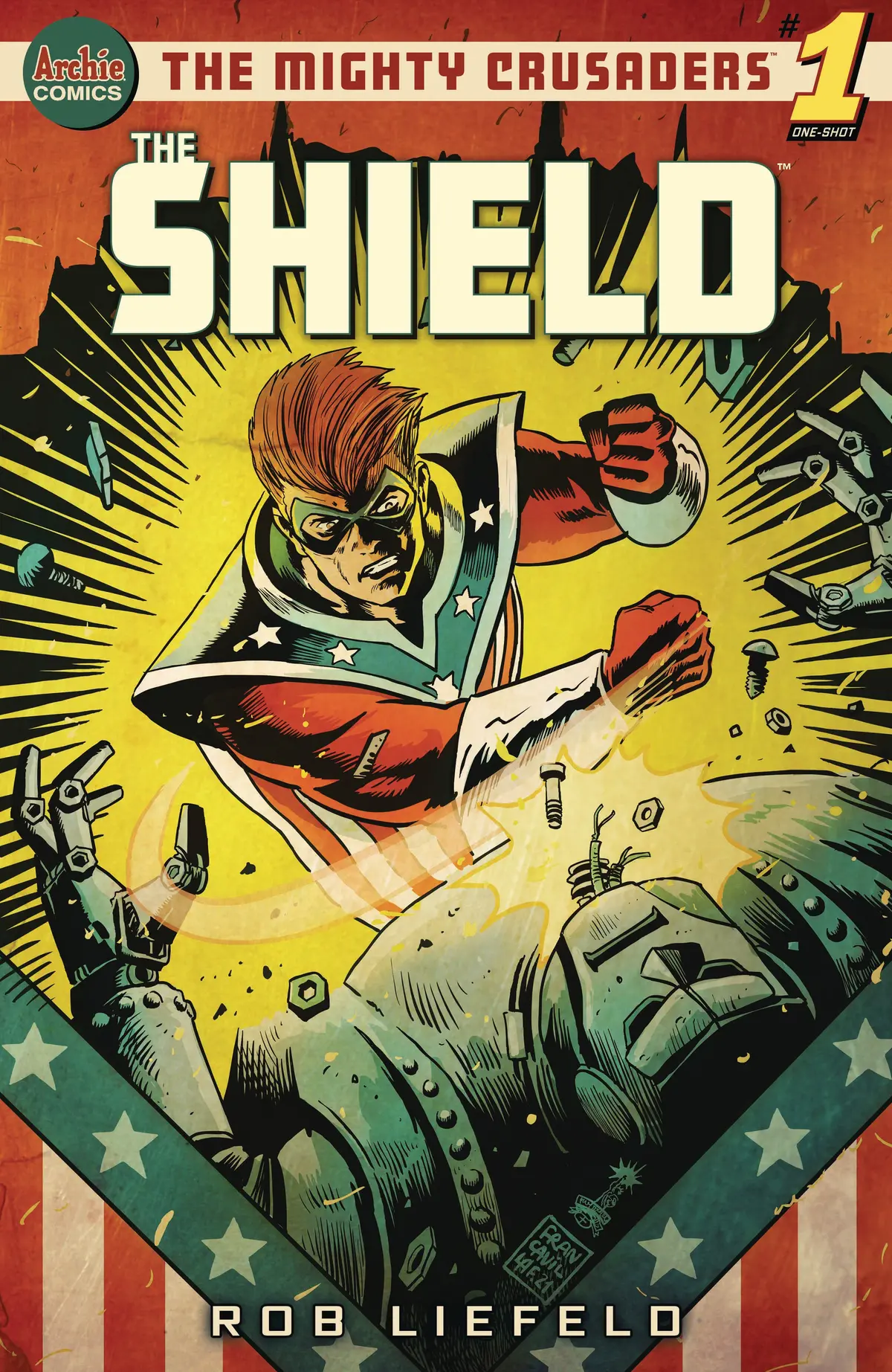 Mighty Crusaders One Shot The Shield Cvr B Francavilla 1