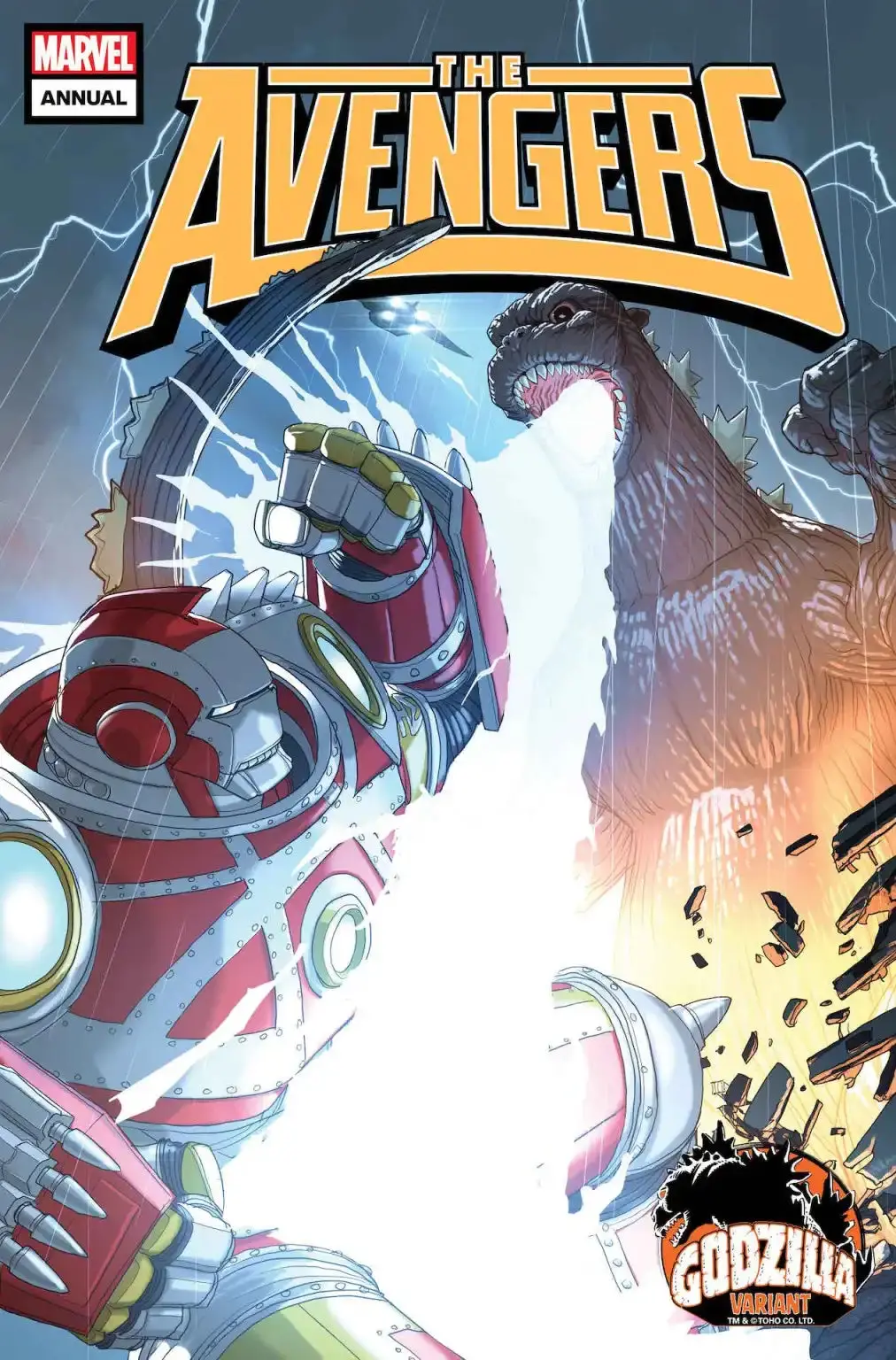 Avengers Annual #1 Pete Woods Godzilla Var 1