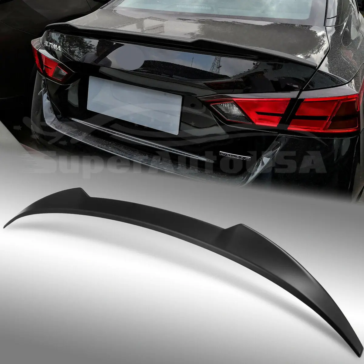 Fit 2019-2021 Nissan Altima Rear Trunk Spoiler Wing  (Unpainted / Matte Black) 1