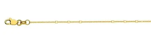 14K 1.35Mm Triple Cube Saturn Chain Anklet Bracelet 1