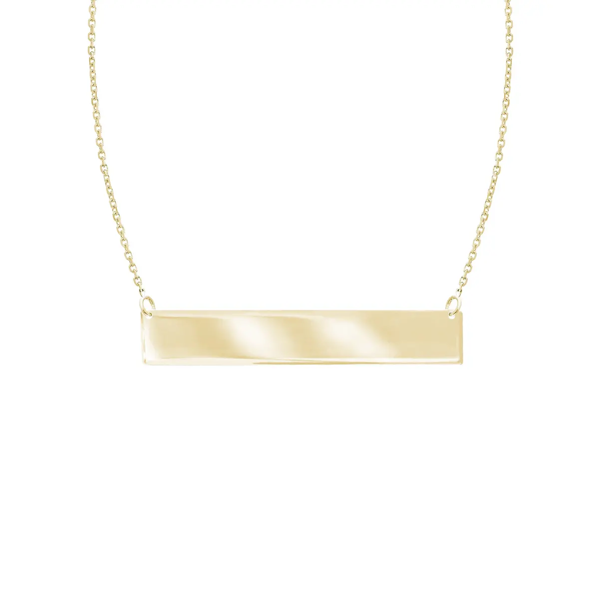 14K Mini Bar Necklace 1