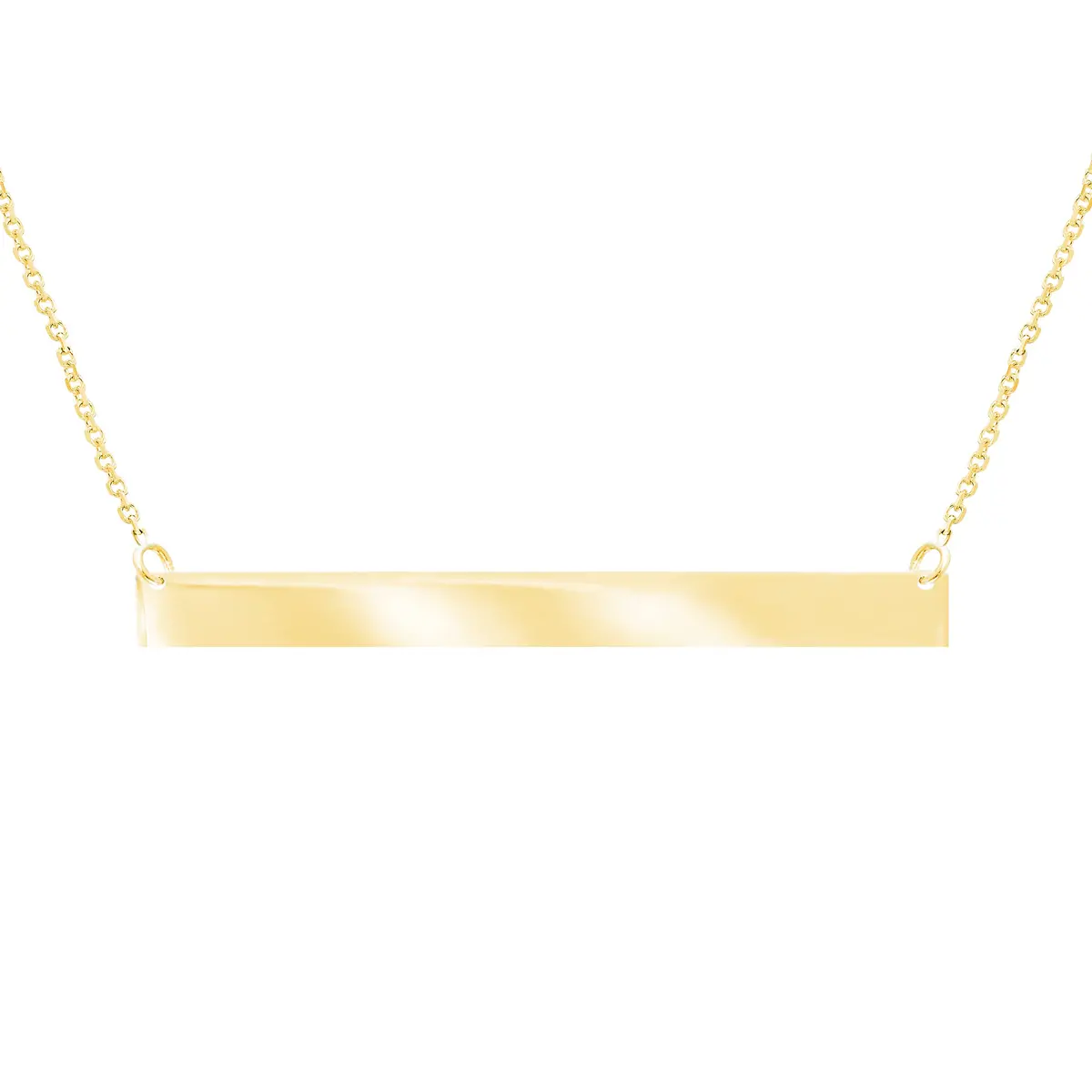 14K Yellow Gold Id Necklace 1