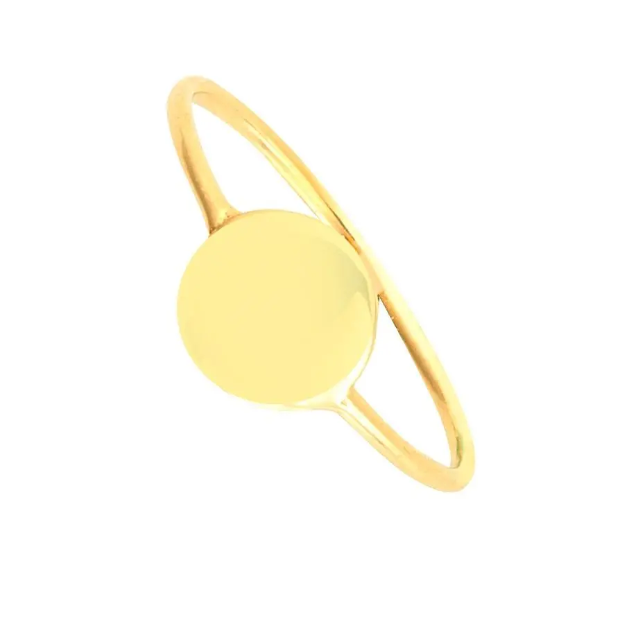 14K Disc Wire Ring Ring 1