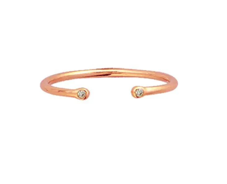 14K Rose Gold Open Ring 1