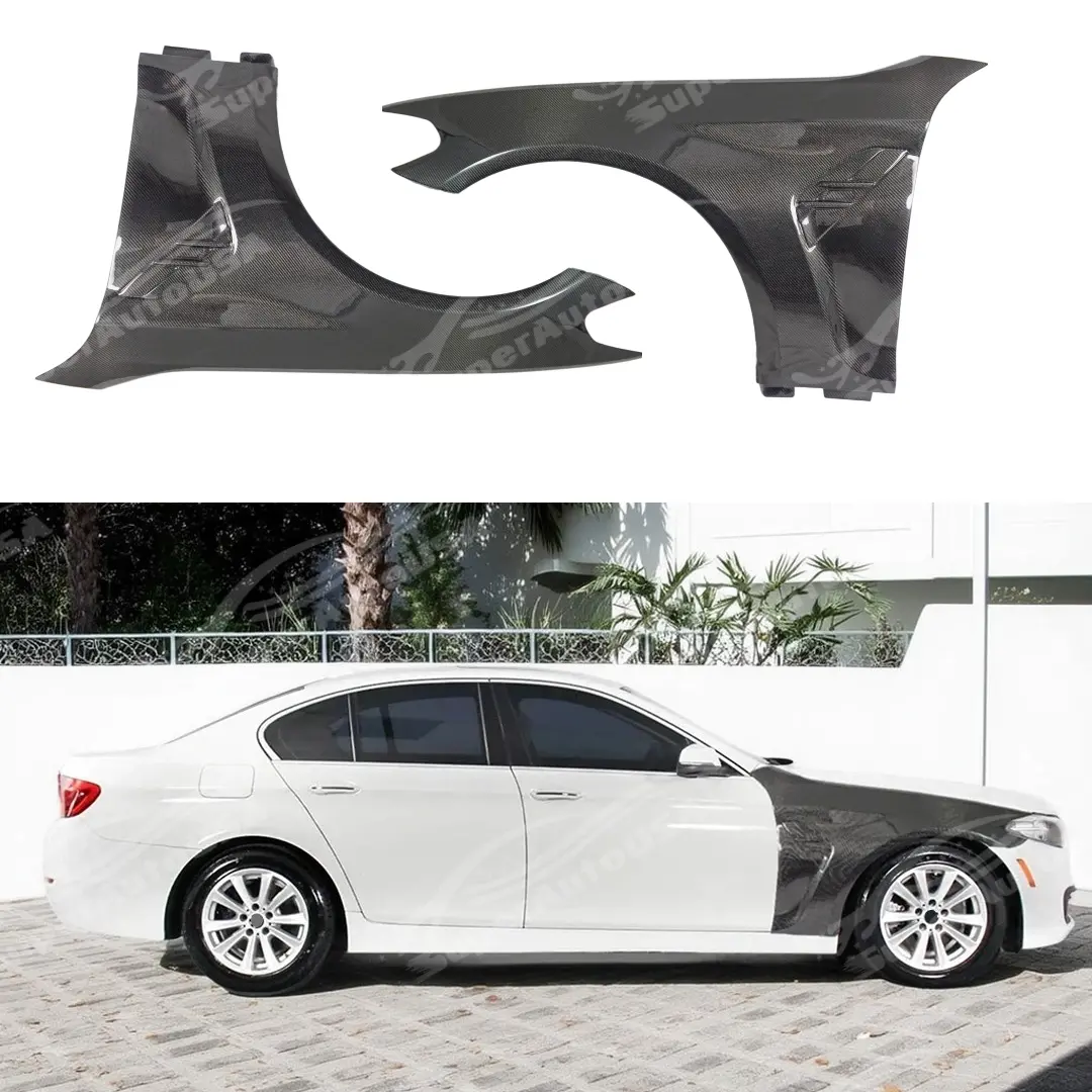 For Bmw F10 5 Series 2011-16 M Style Carbon Fiber Front Vented Fender 1