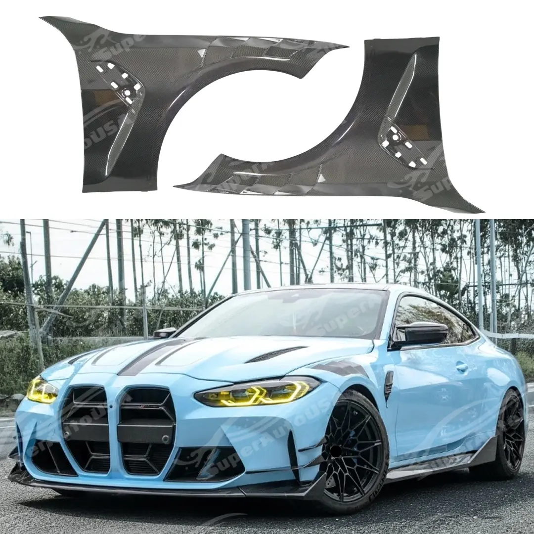 Fits Bmw G82 G83 M4 2021-26 Carbon Fiber Fender Front Vented Panel 1