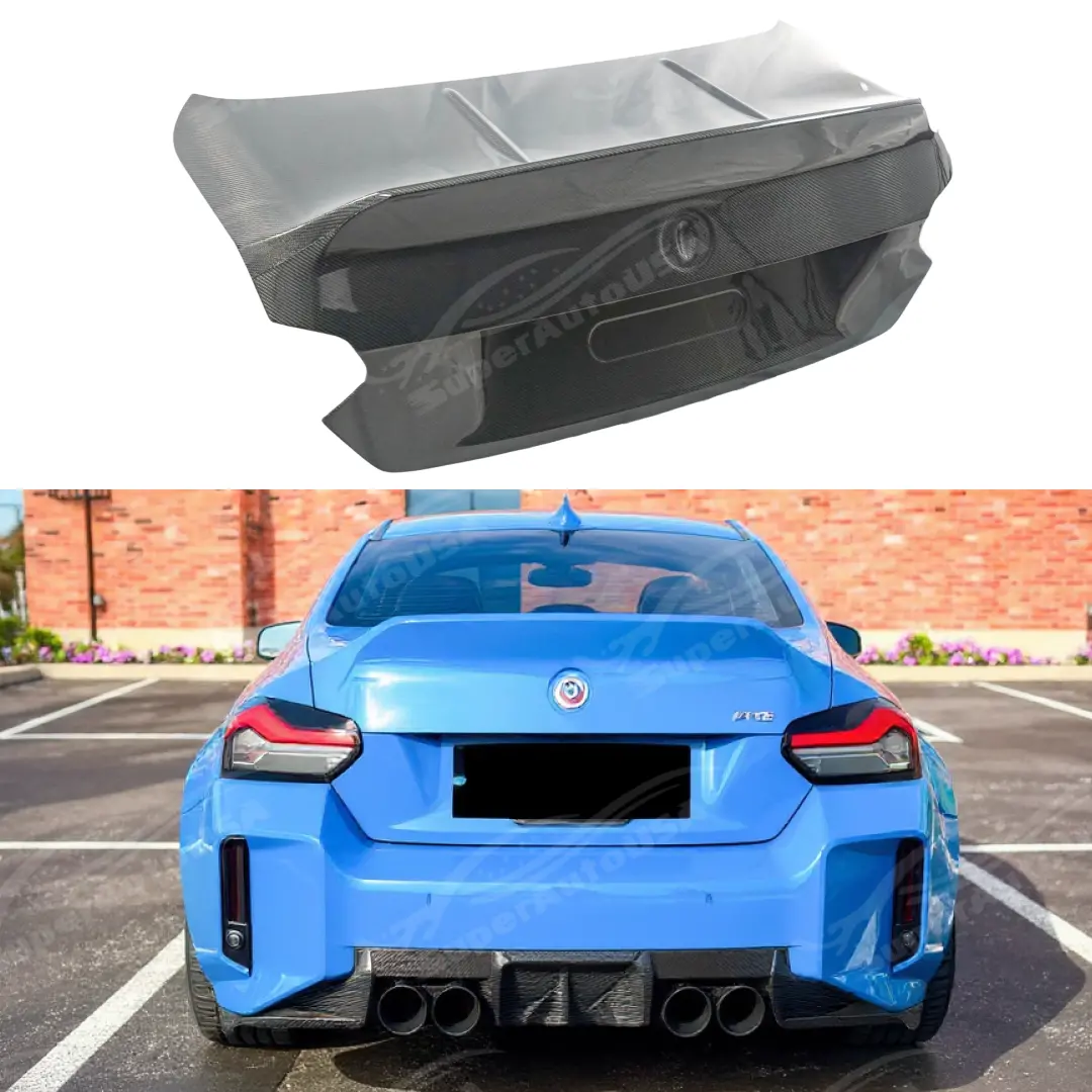 For 2022-2025 Bmw G87 M2g42 2 Series Cs Style Real Carbon Fiber Rear Trunk Cover 1