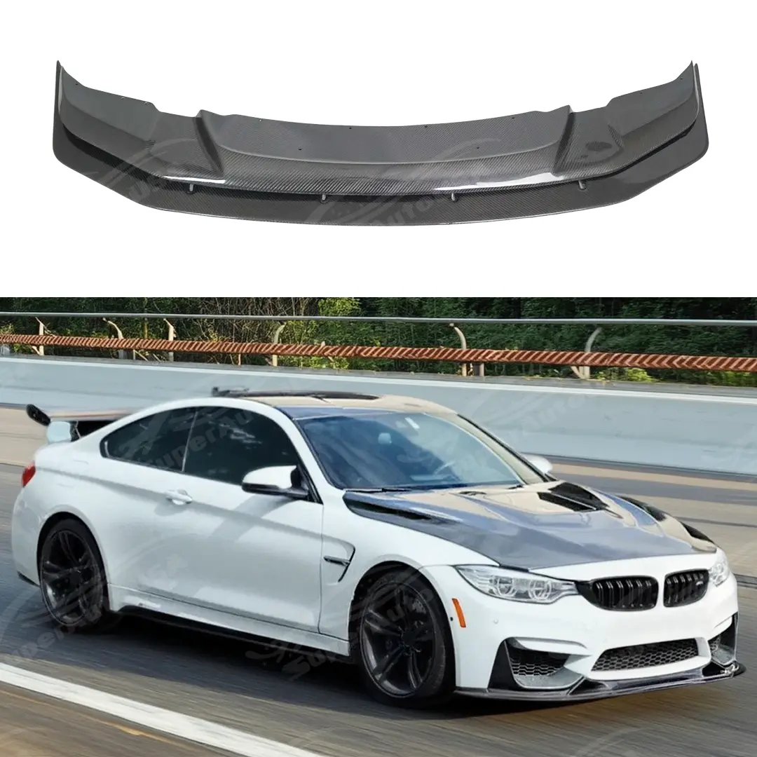 2014-2018 Bmw M3 + M4 - Carbon Fiber & Fiberglass Gts Style Front Lip Splitter 1