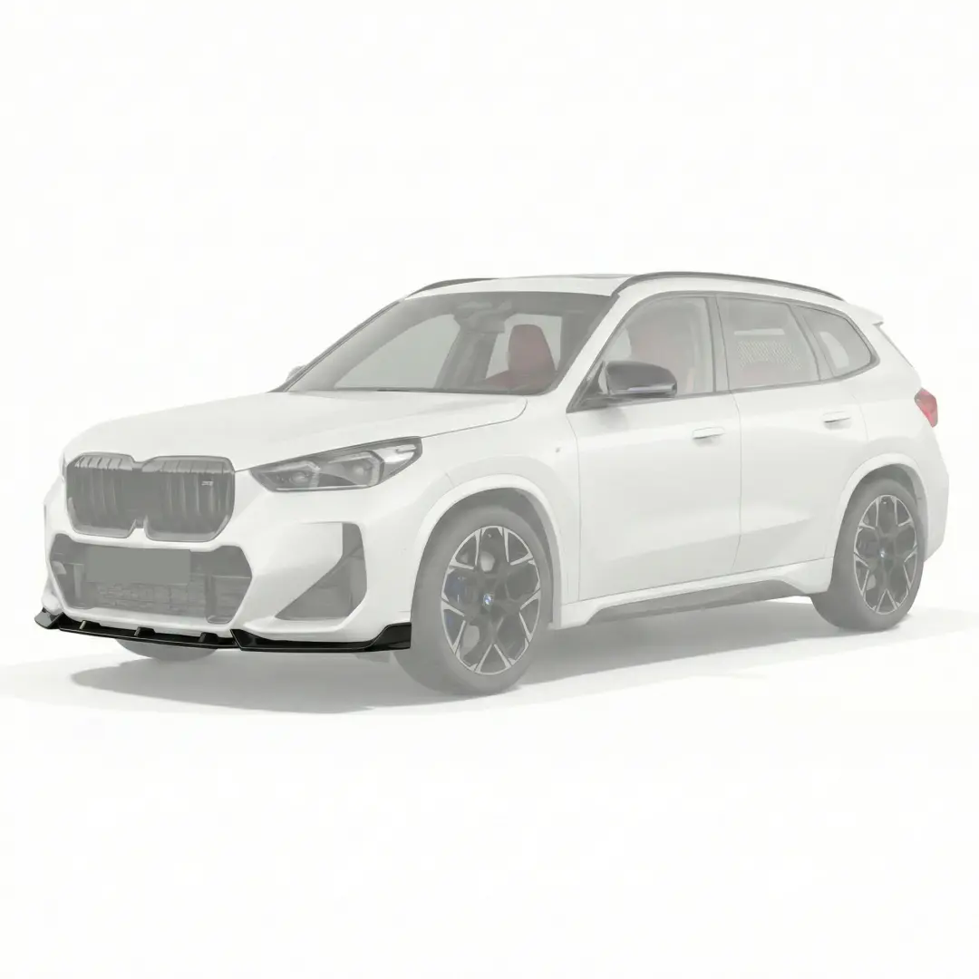 For 2023-2026 Bmw X1 U11 Gloss Black Front Bumper Lip 1