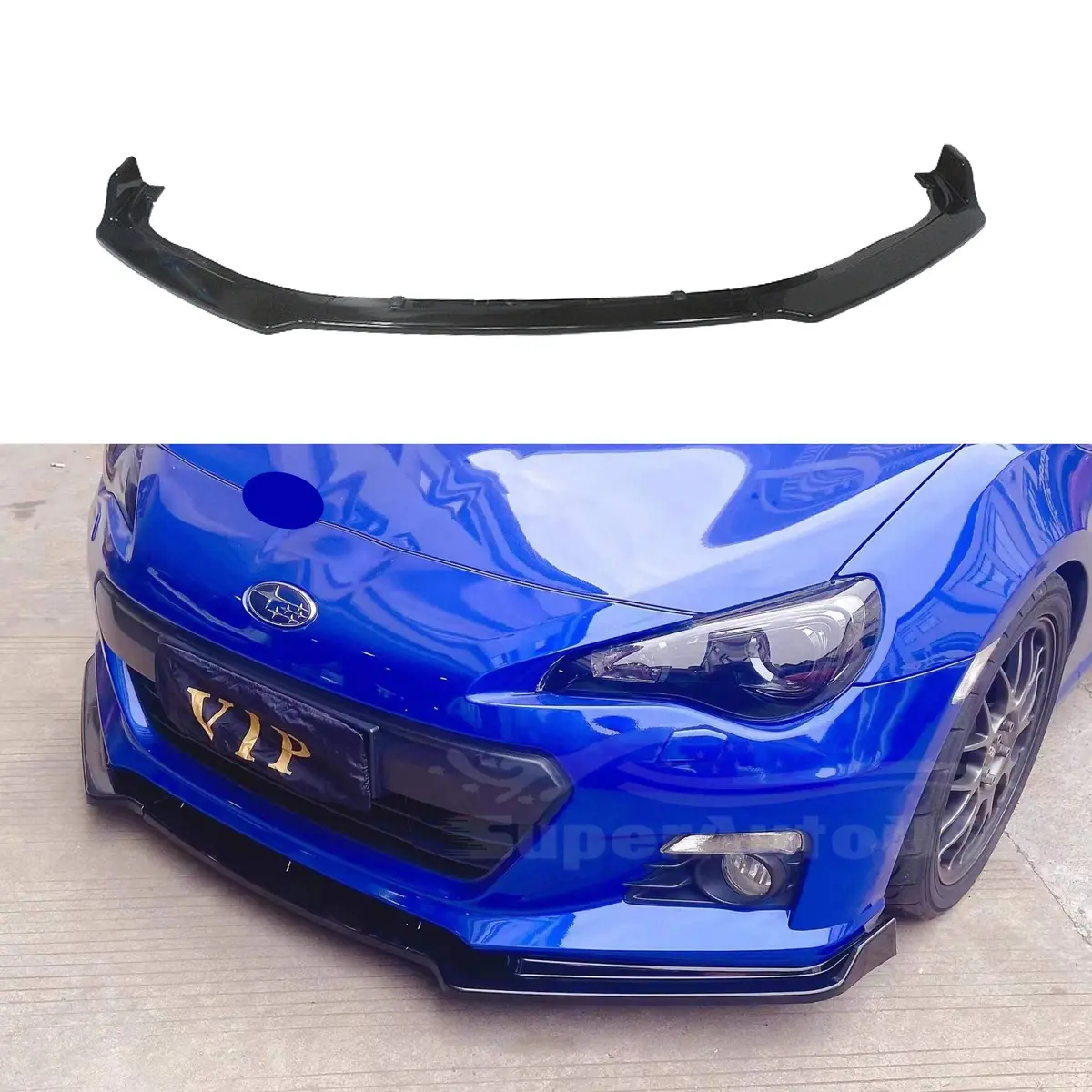 For 2013-2016 Brz Fr-S Gt86 Cs Sport Style Front Bumper Lip Spoiler (Gloss Black) 1