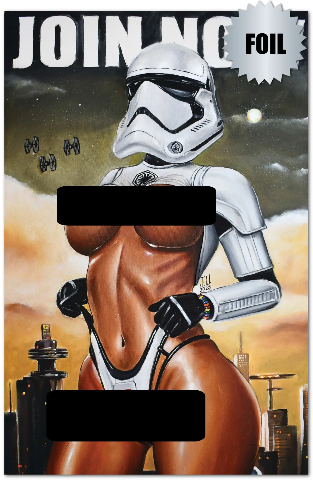May The 4Th Exclusive "First Order" Cvr C Naughty Foil Artbook Jeremy Smart /50 1