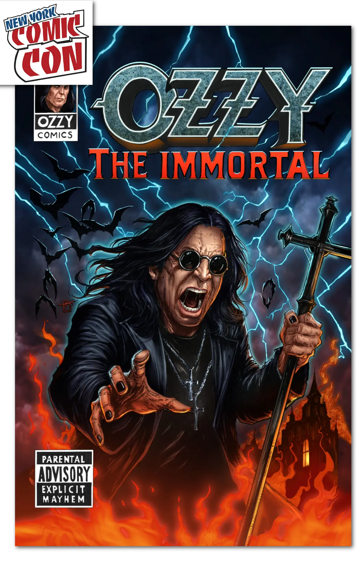 Nycc 2025 Tribute: Ozzy Osbourne Trade Dress Exclusive Jonathan Uribe /100 1