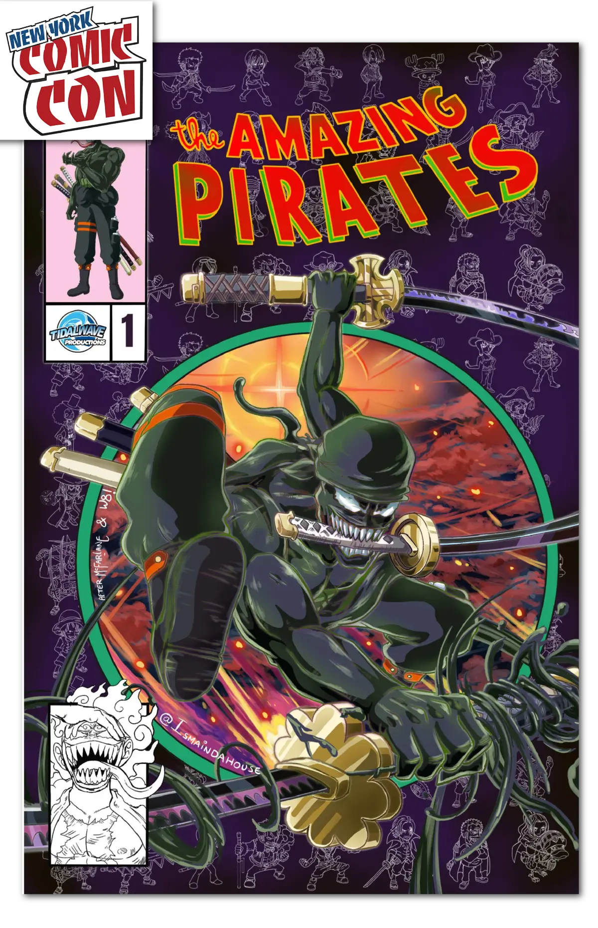 Nycc 2025 Fame: Eiichiro Oda The Amazing Pirates Venomized Exclusive Ismain Dahouse /125 1