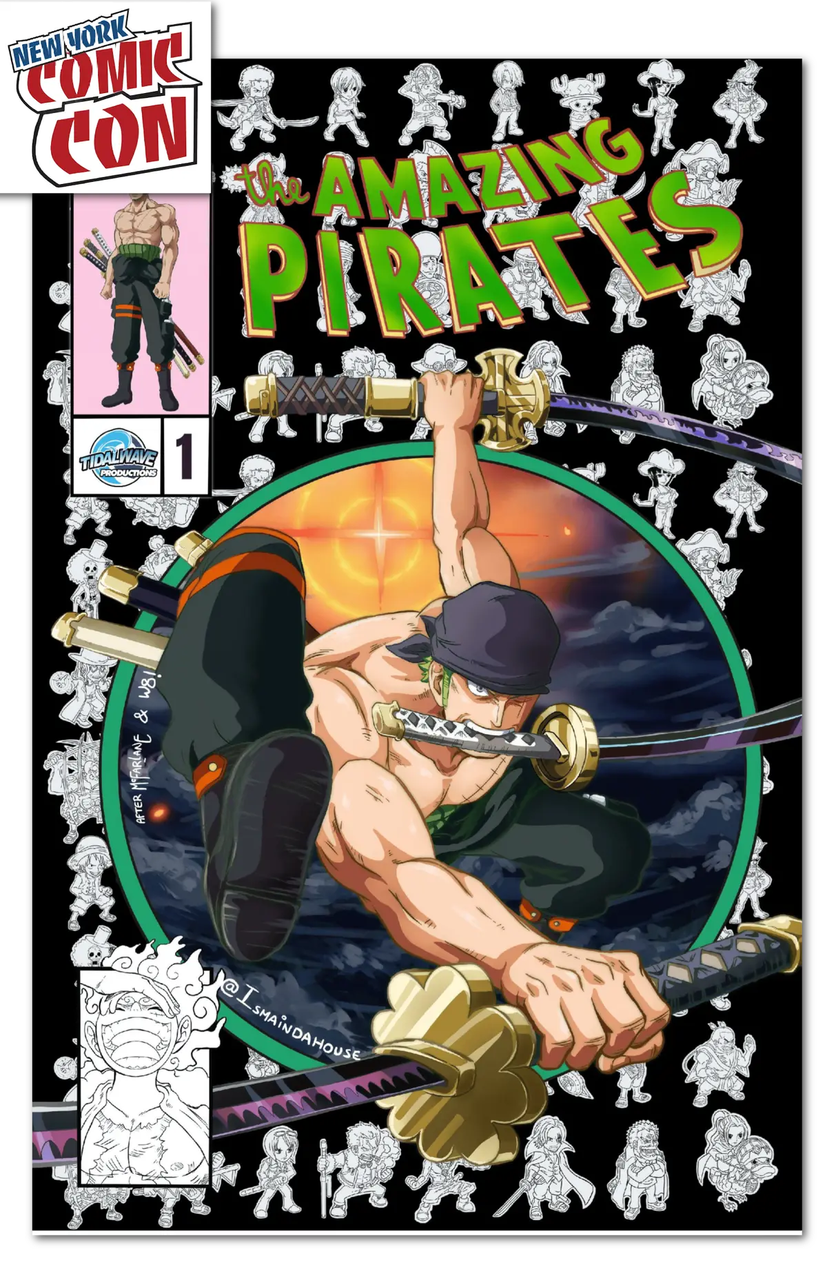 Nycc 2025 Fame: Eiichiro Oda The Amazing Pirates Cvr A Exclusive Ismain Dahouse /125 1