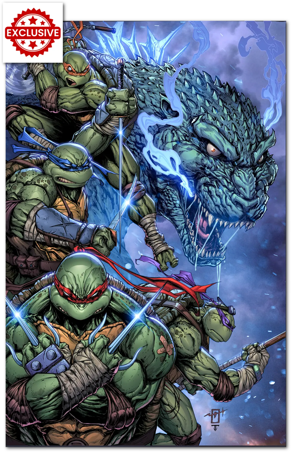 Tmnt X Godzilla #1 Jonathan Uribe Exclusive 1