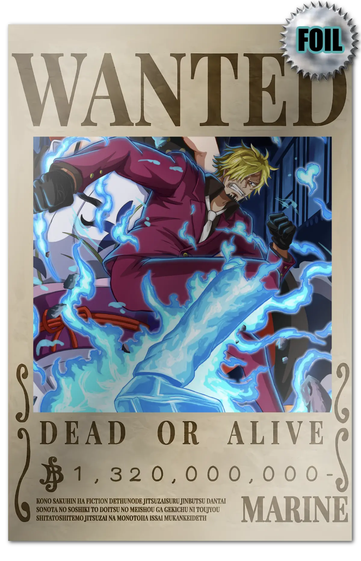 Wanted: Sanji Foil Ismain Dahouse Exclusive /50 (New!) 1