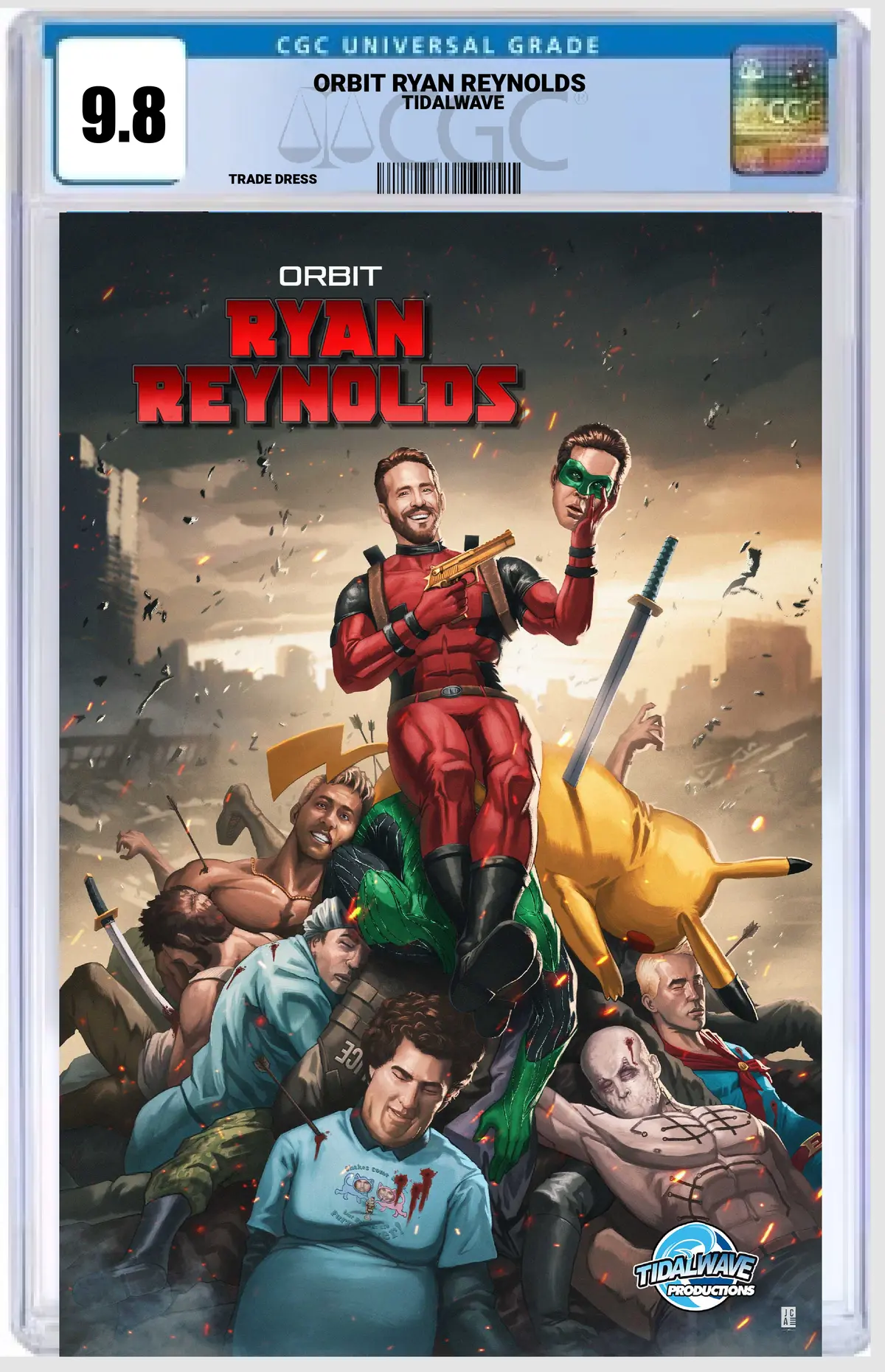 Orbit: Ryan Reynolds Deadpool Kills Em All Casperz Trade Cgc 9.8 1