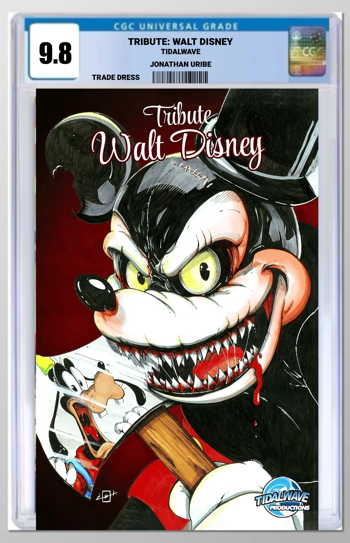 Megacon Exclusive Tribute Walt Disney Terrifying Mickey Trade Dress Uribe Cgc 9.8 1