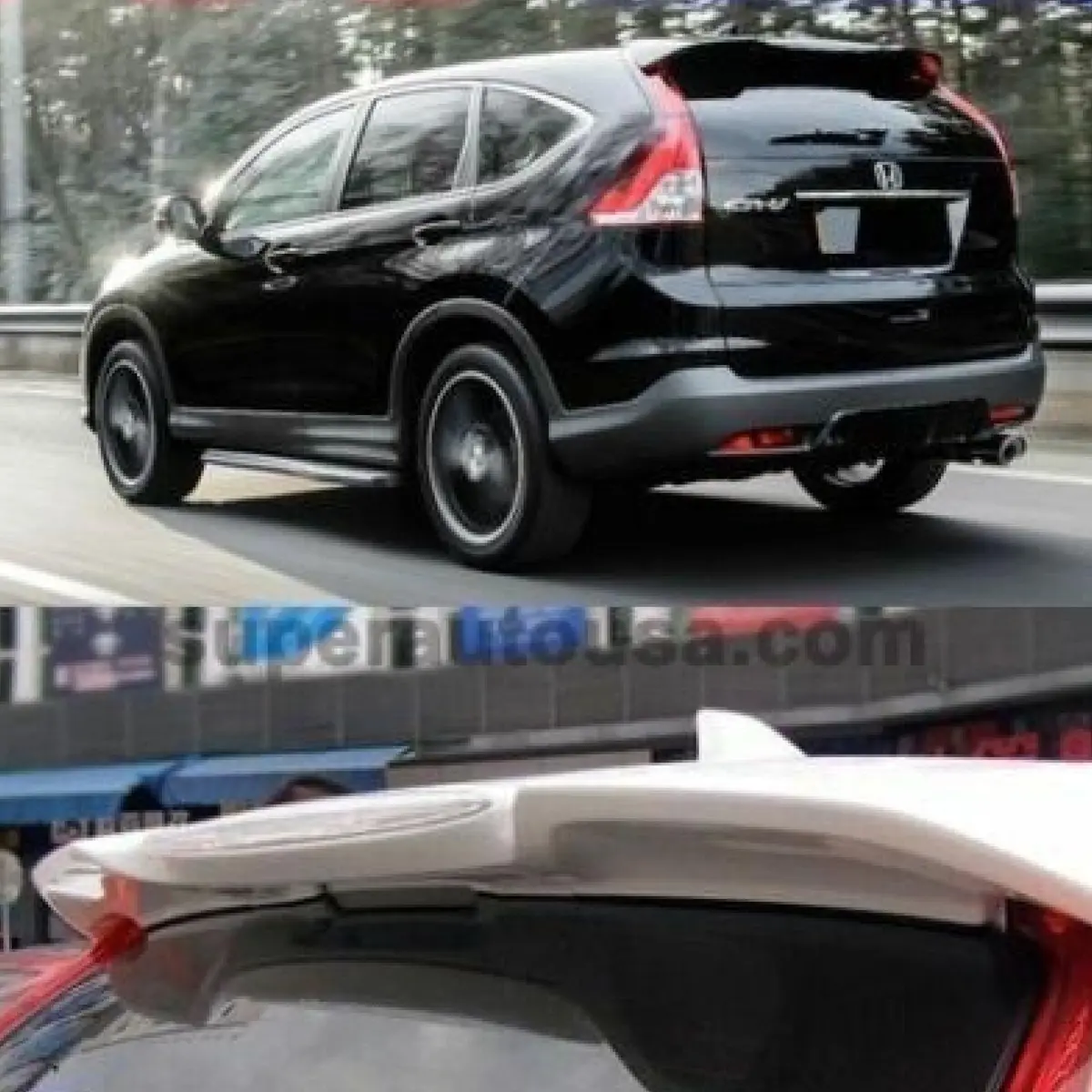 Fit 2012-2016 Honda Crv Cr-V Out-Channel Rear Roof Spoiler Wing (White) 1